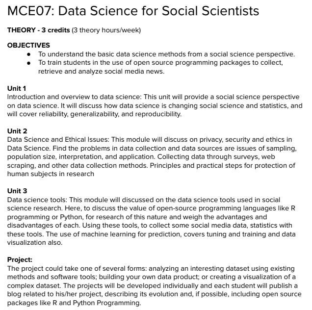 Data Science for Social Scientists